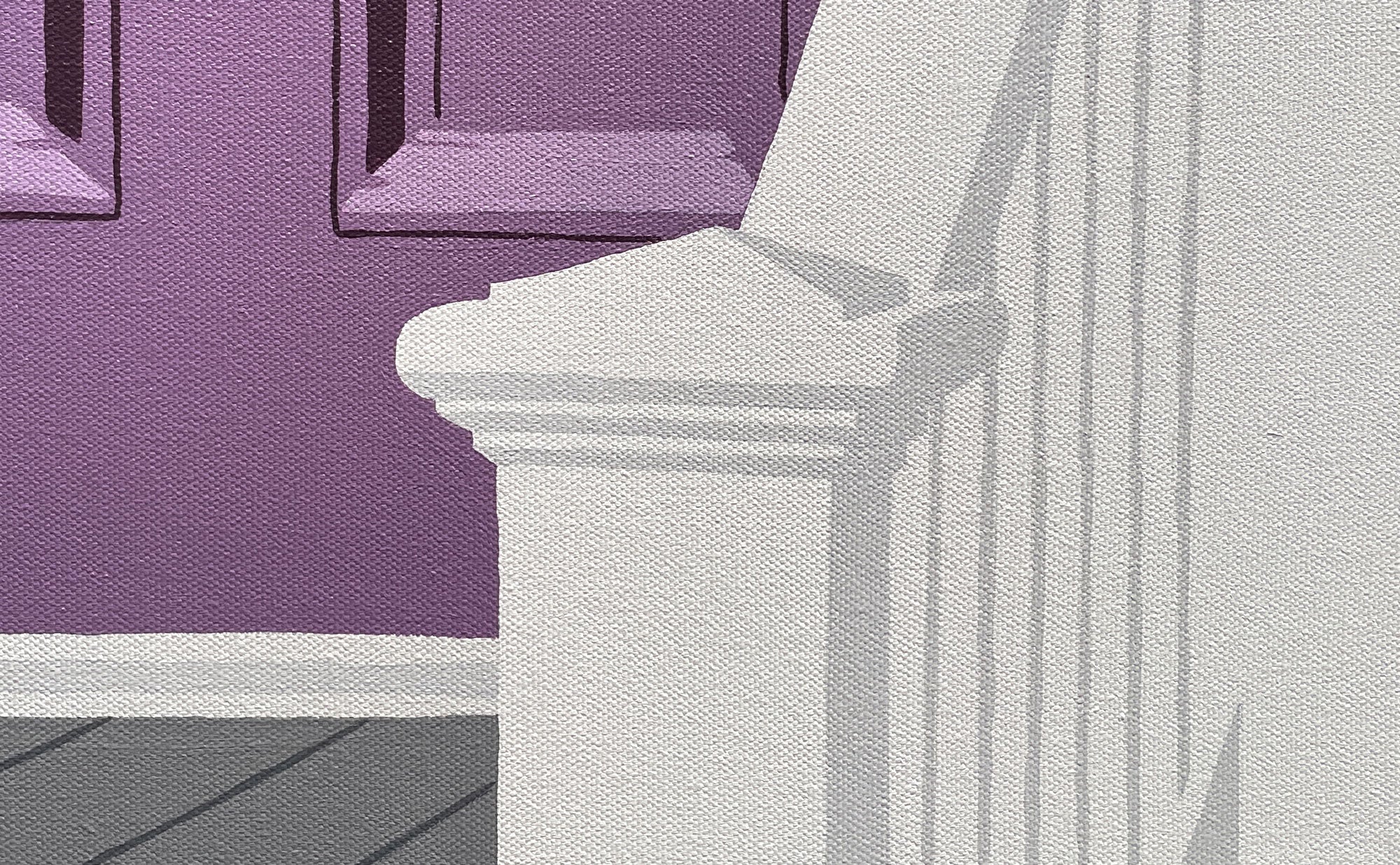 Porch With Purple Door